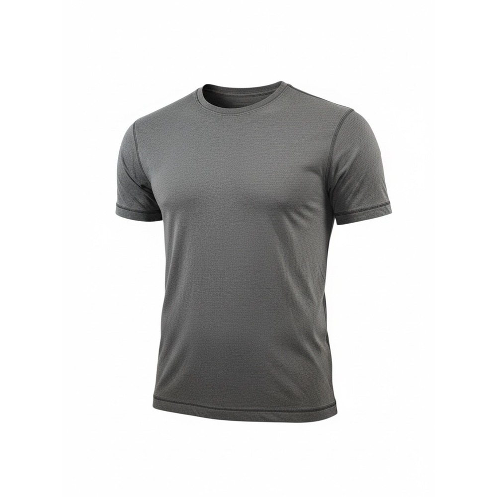 Lululemon V-Neck Tee Mens M Grey Excellent Short Sleeve Athletic Workout Shirt